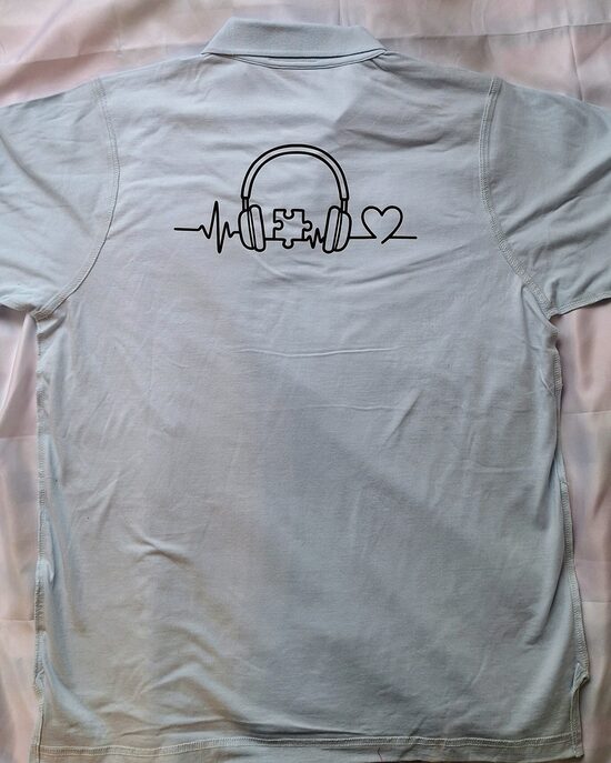 Polo krekls ar apdruku — sirdspuksti ML