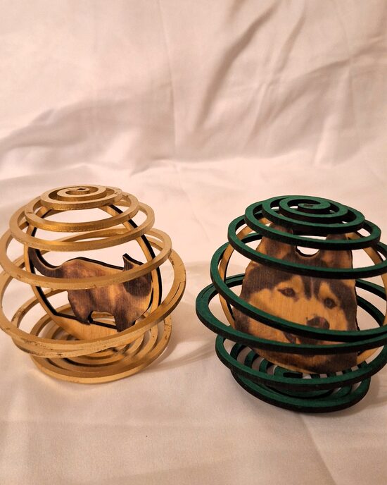 Personalizēts Ziemassvētku rotājums